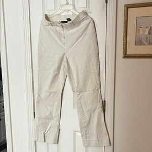NWOT! Grace Cream Textured Trousers
